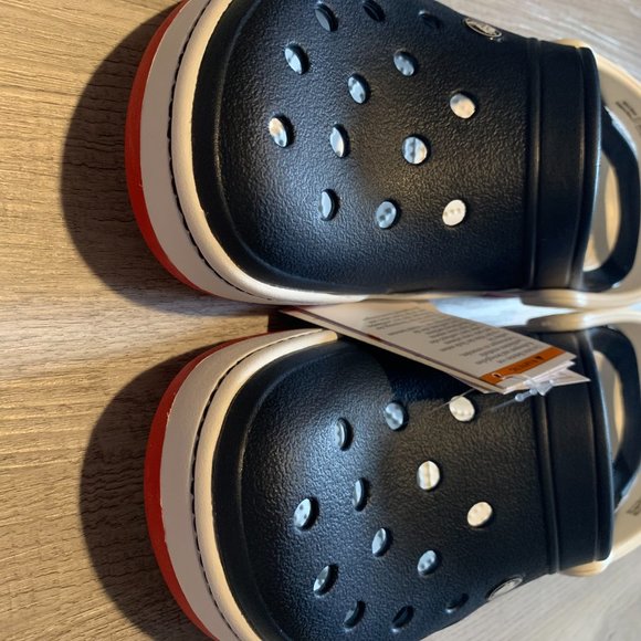 Crocs Front Court Clog Navy/ White/ Red Men's - Picture 3 of 6